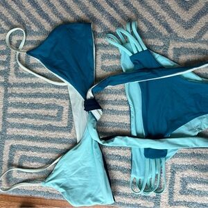 L*Space Blue Bikini Swimwear